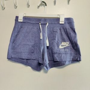 Blue Purple Heather Jersey Nike Shorts with Pockets
